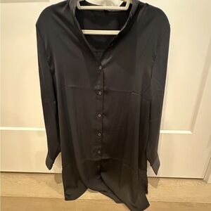 Summersalt Classic Black Button-Up Shirt